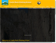 Tablet Screenshot of castlerockclimbingschool.com